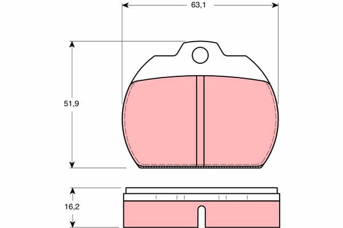 Set placute frana