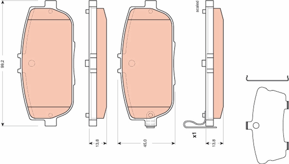 Set placute frana
