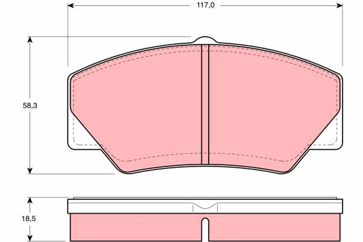 Set placute frana