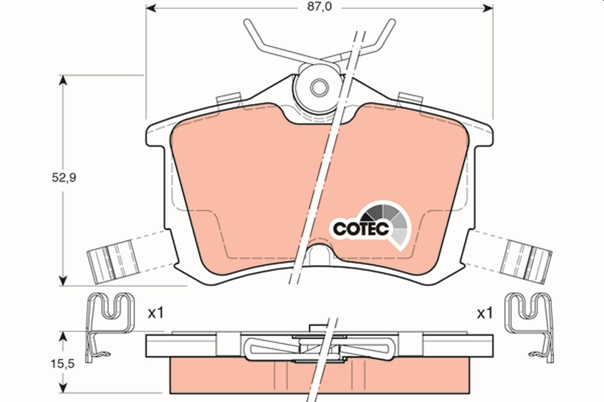 Set placute frana