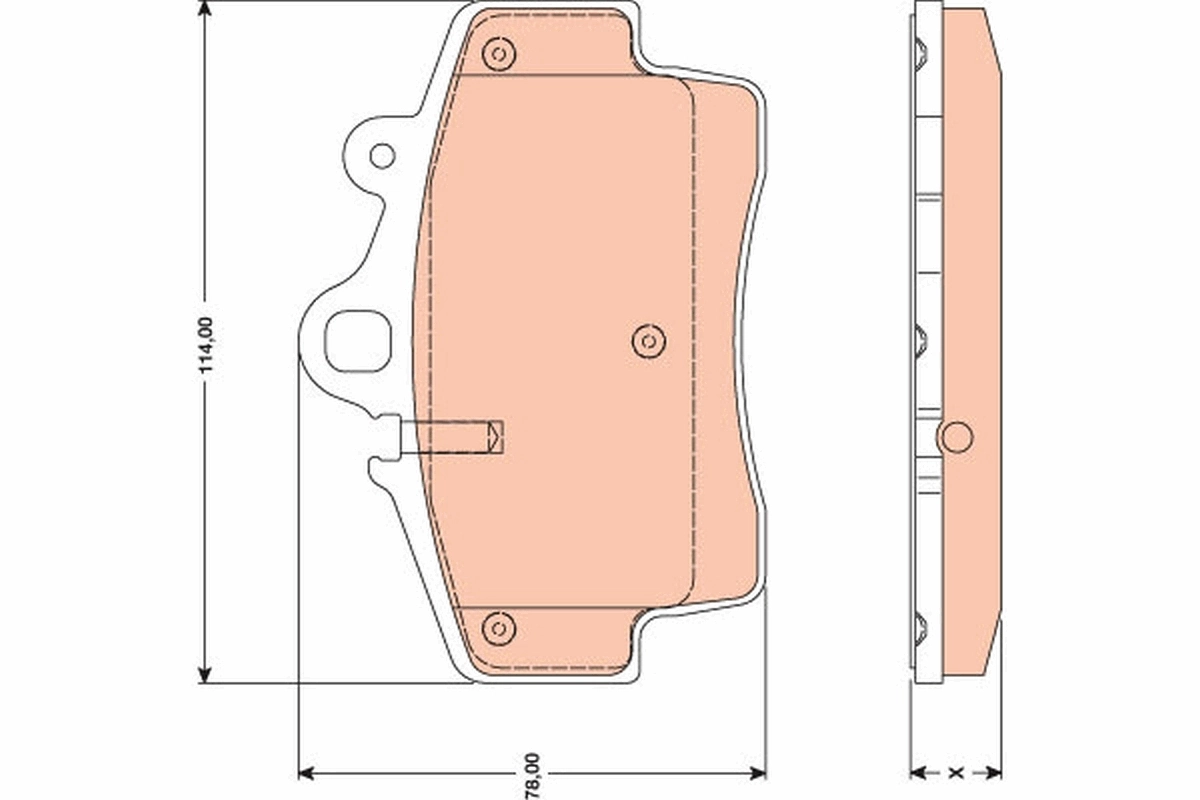 Set placute frana