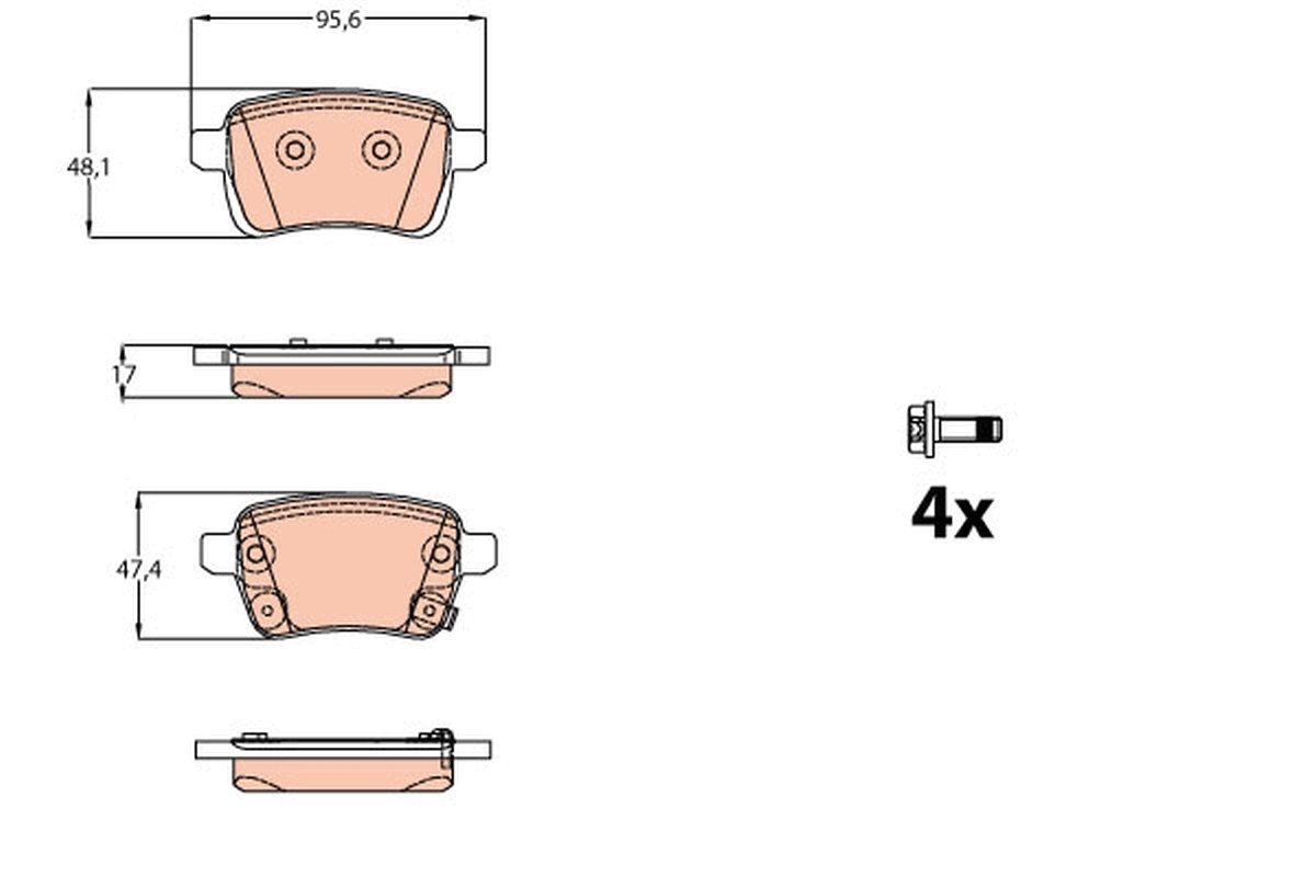 Set placute frana