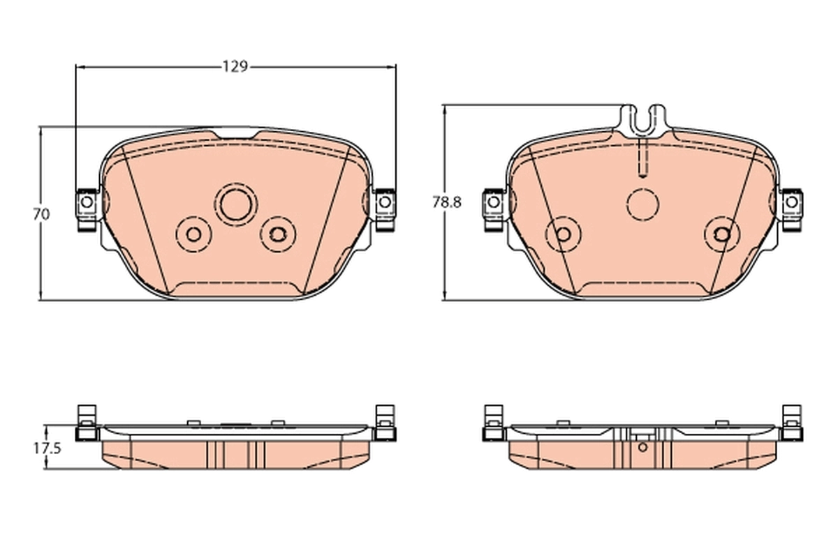 Set placute frana
