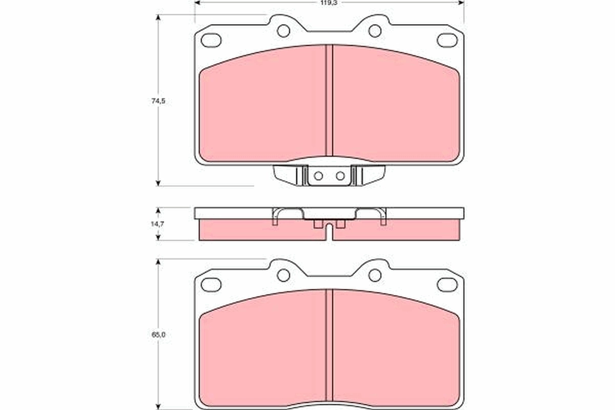 Set placute frana