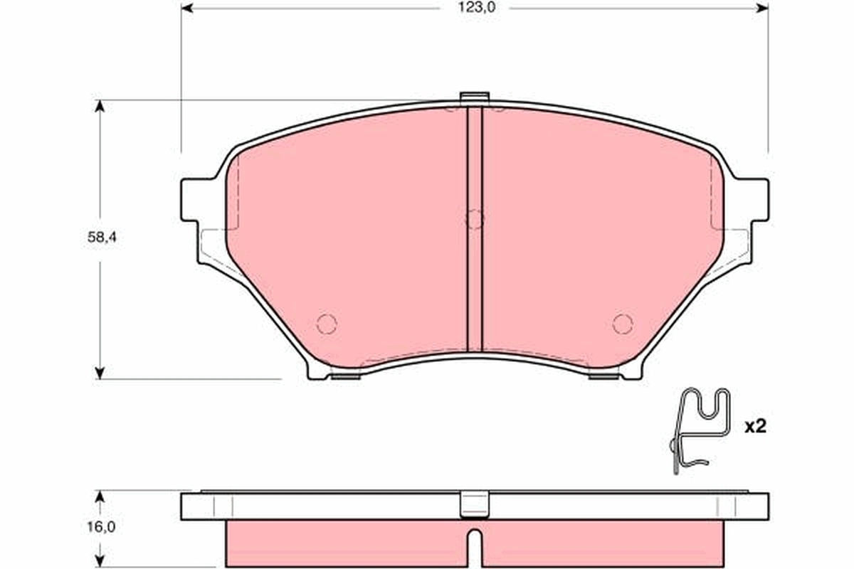 Set placute frana