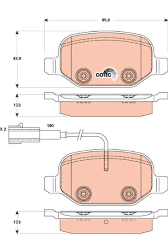 Set placute frana