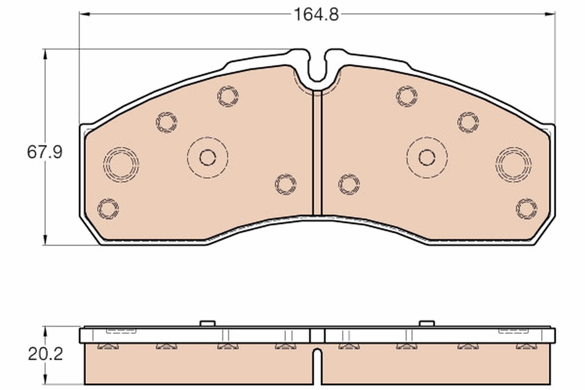 Set placute frana