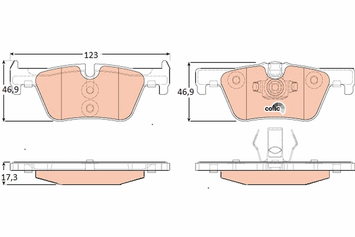 Set placute frana