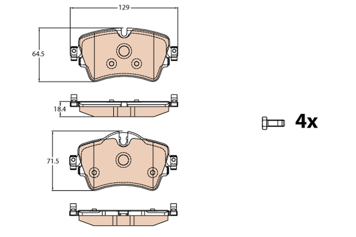 Set placute frana