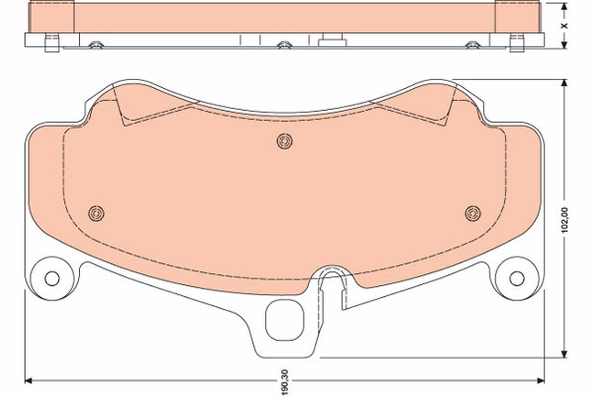 Set placute frana