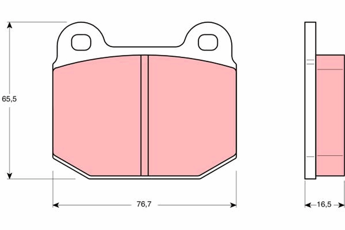 Set placute frana