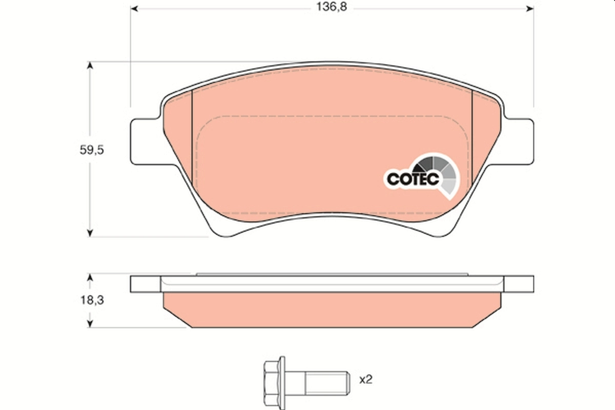 Set placute frana