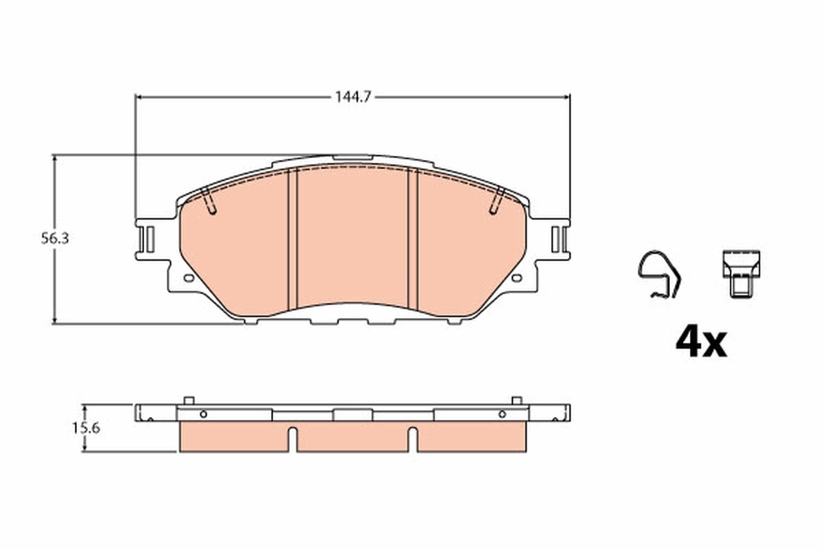 Set placute frana