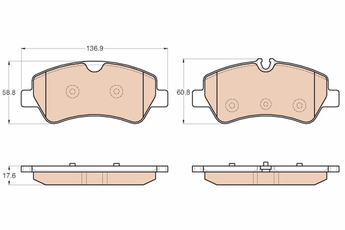 Set placute frana