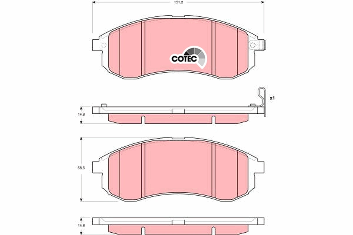 Set placute frana