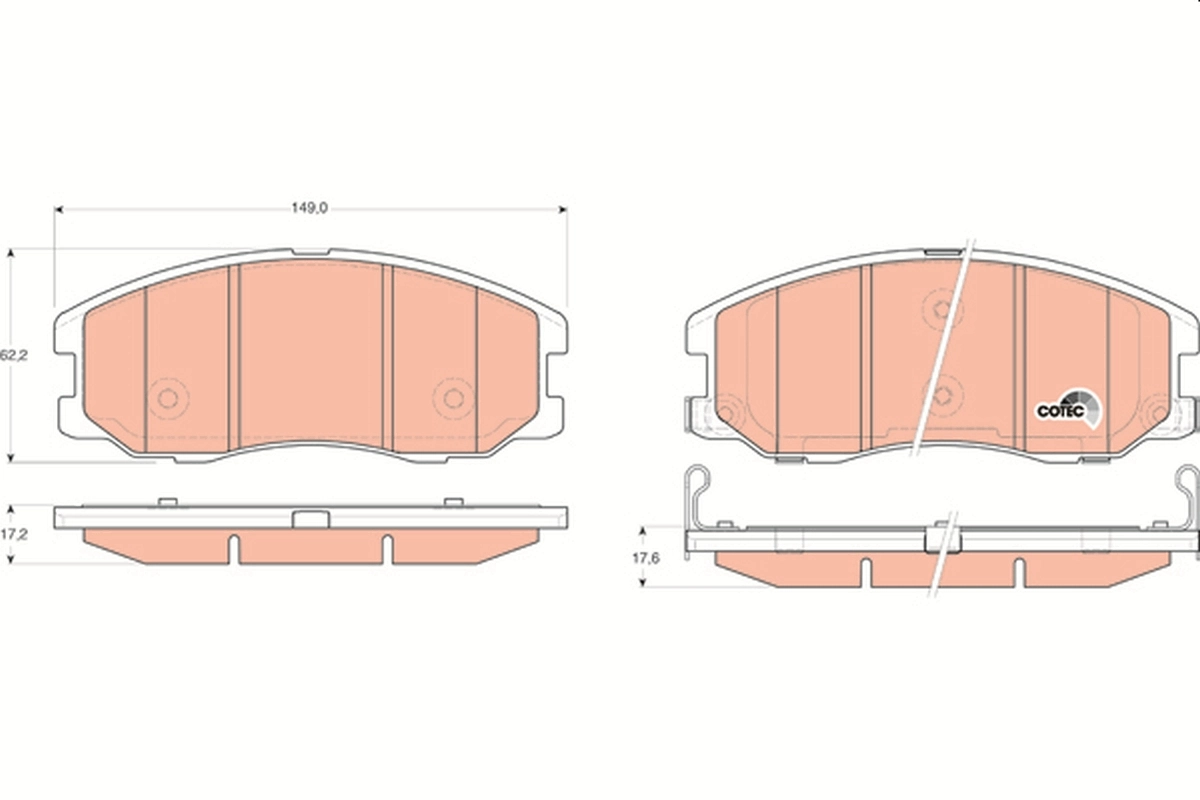 Set placute frana