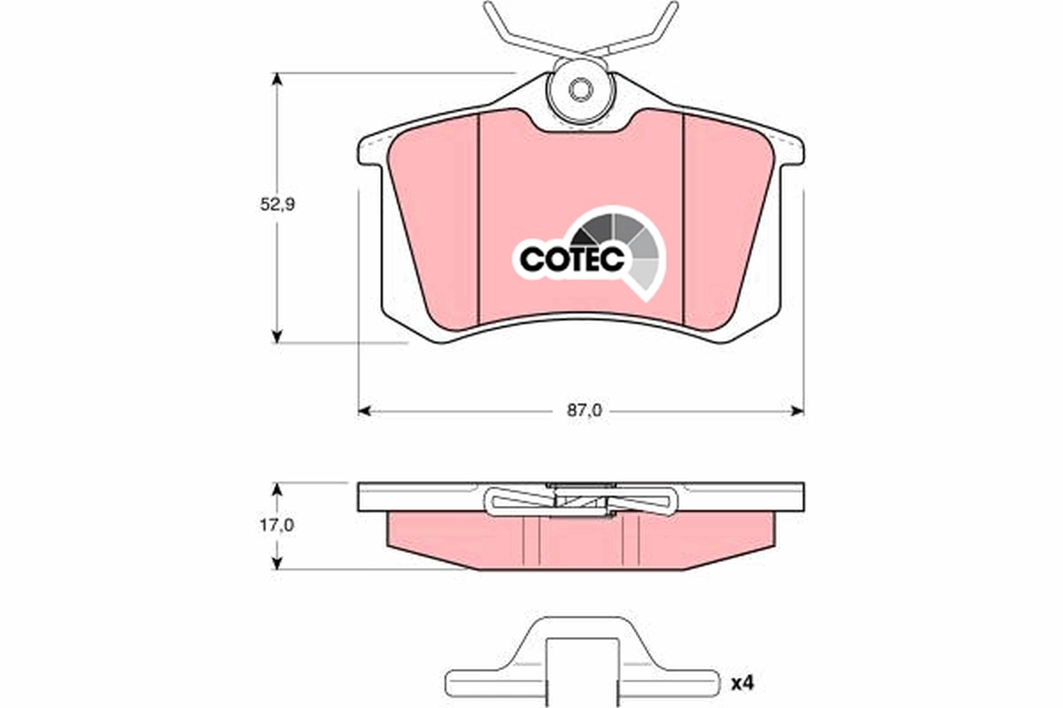 Set placute frana