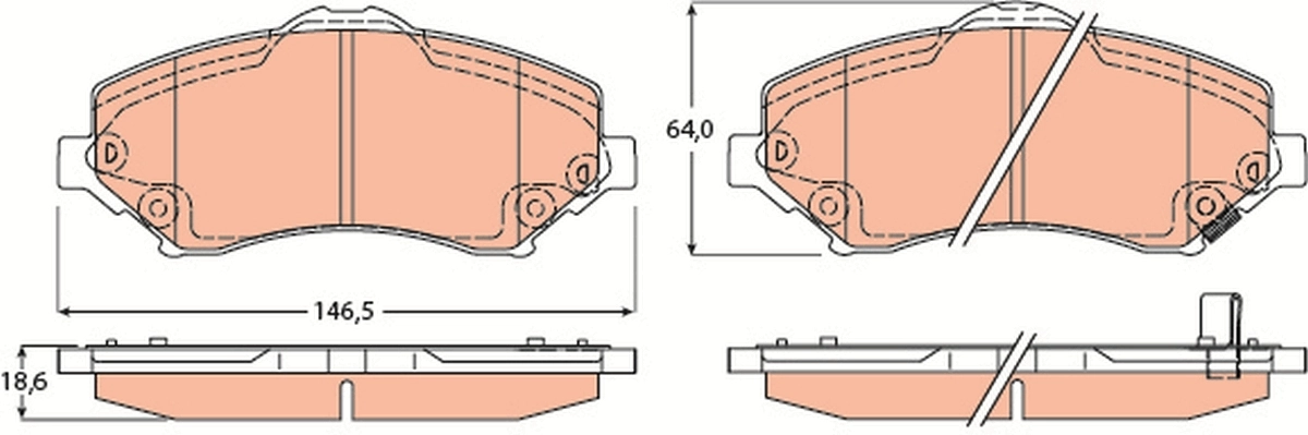 Set placute frana