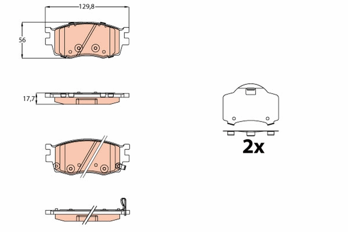 Set placute frana
