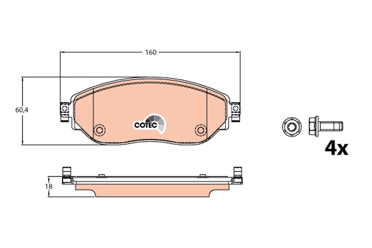 Set placute frana