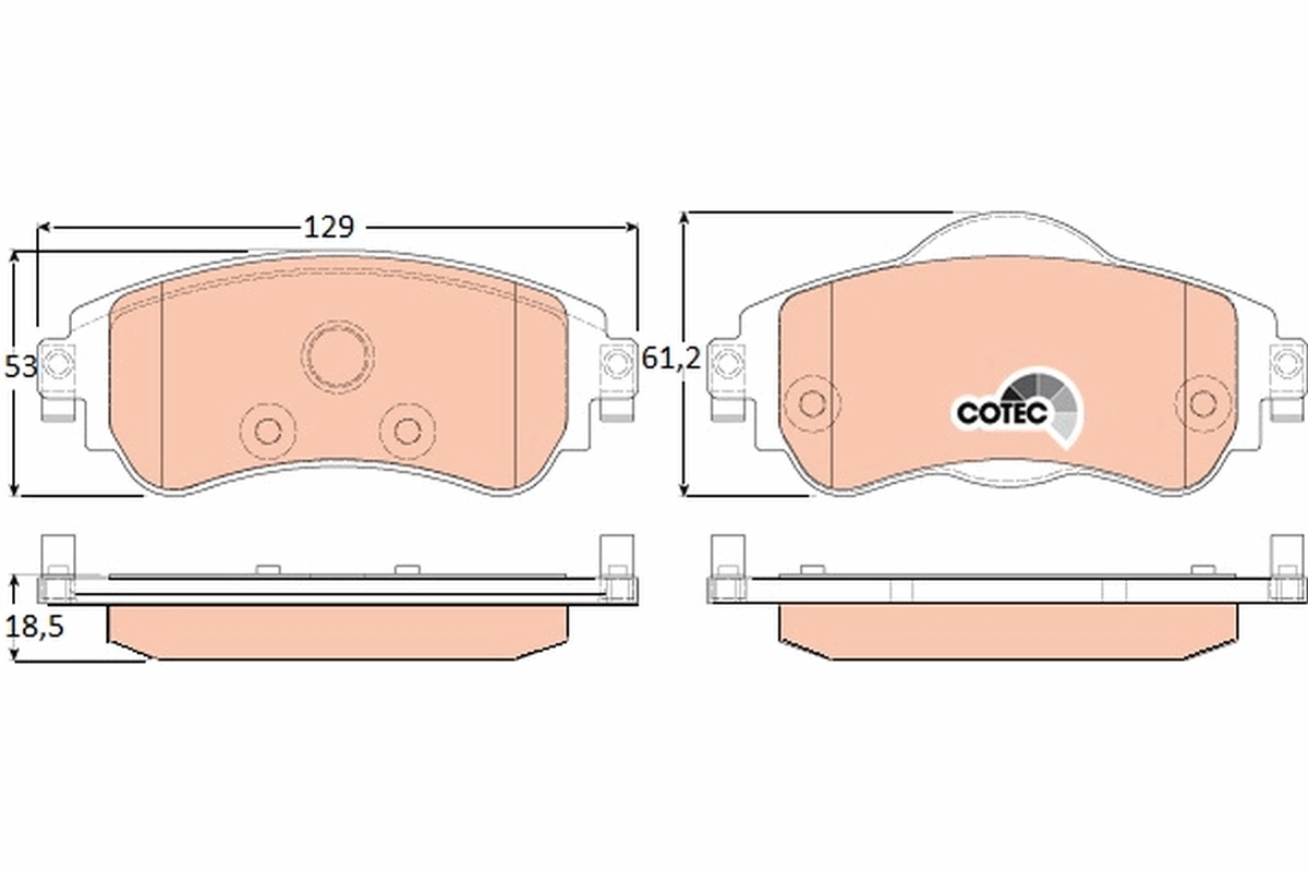 Set placute frana