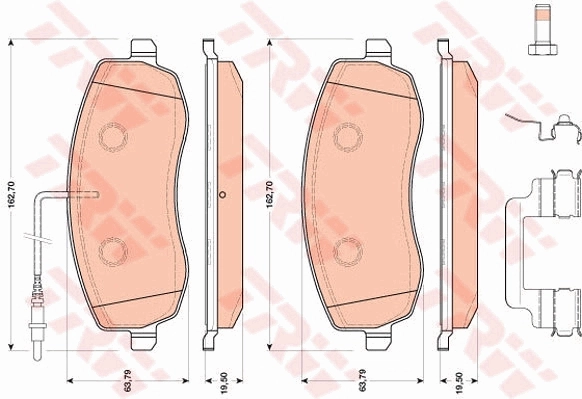 Set placute frana