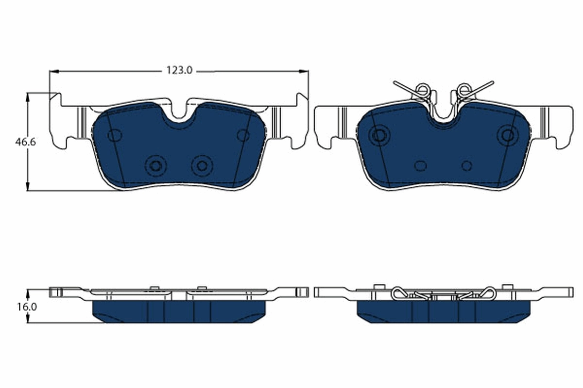 Set placute frana
