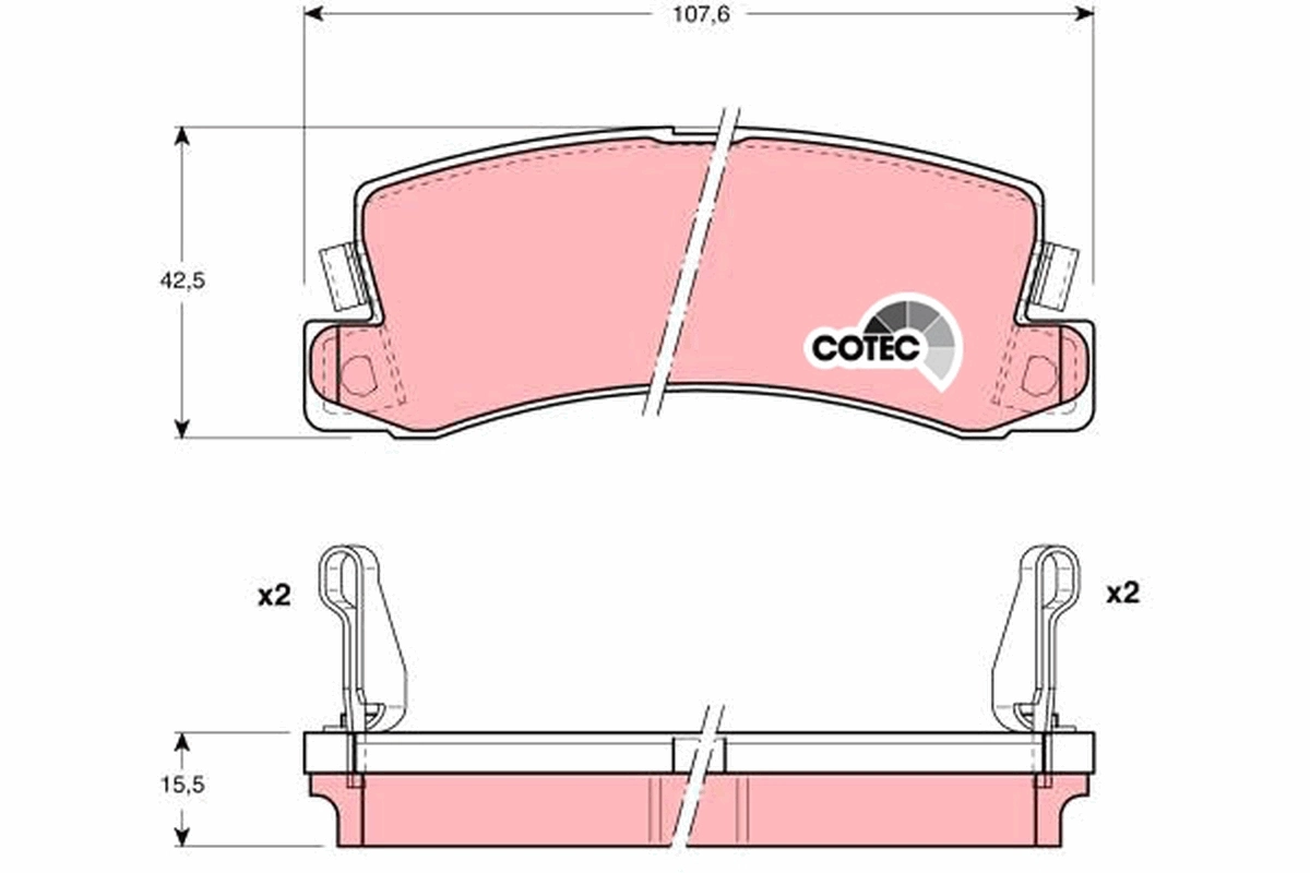 Set placute frana