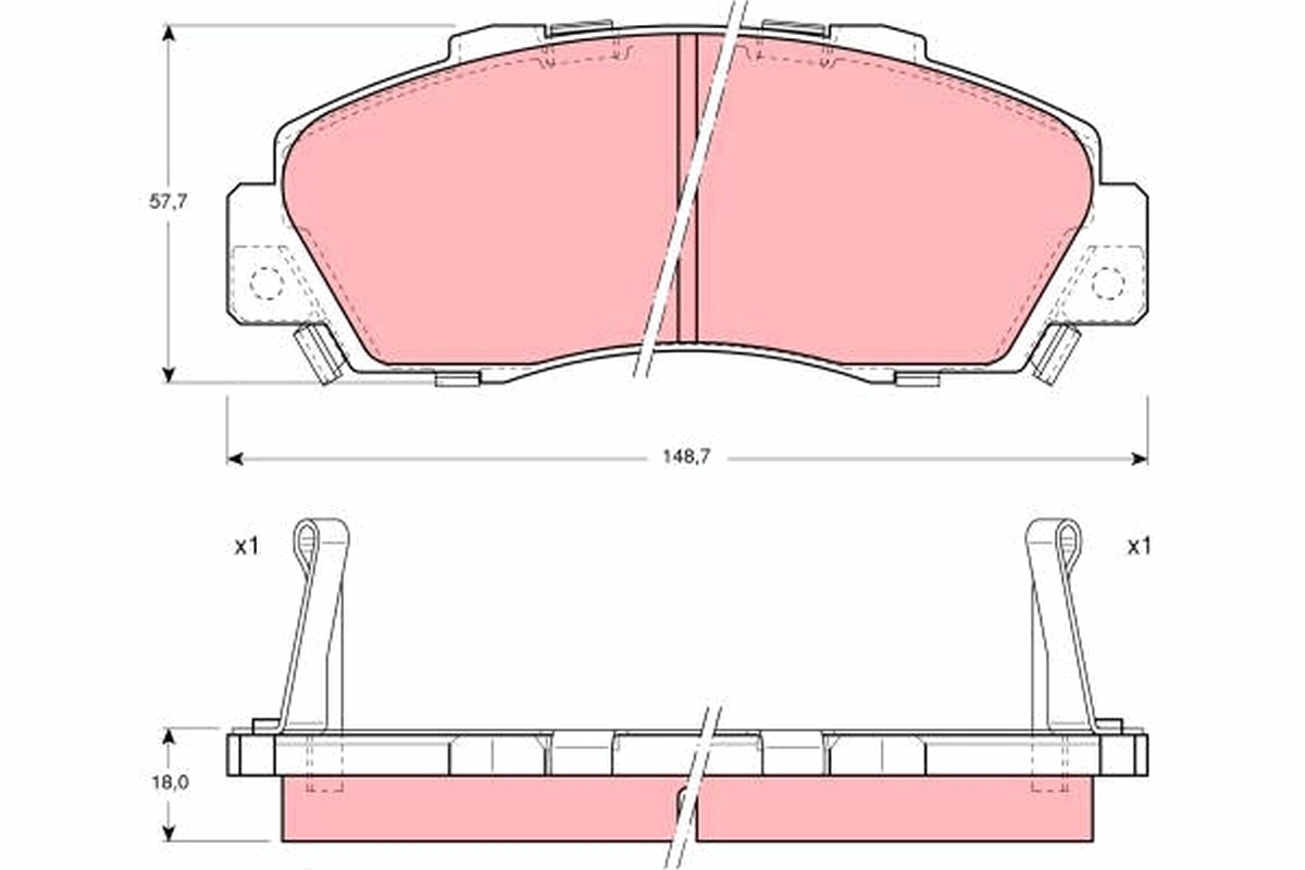 Set placute frana