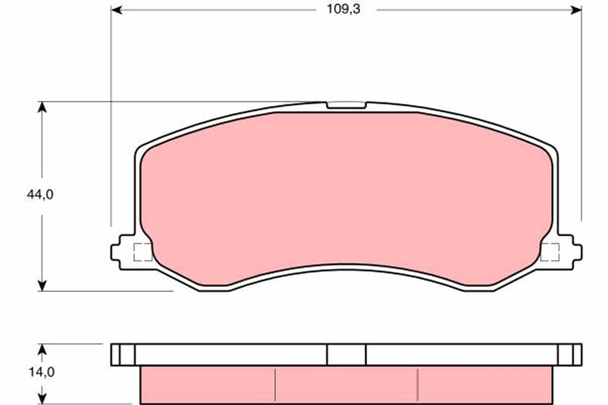 Set placute frana