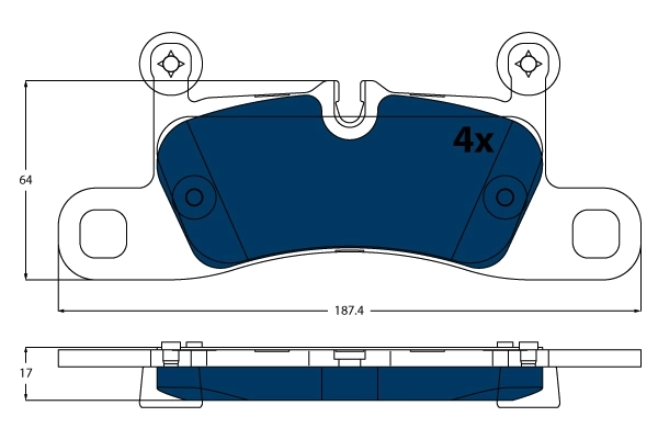 Set placute frana