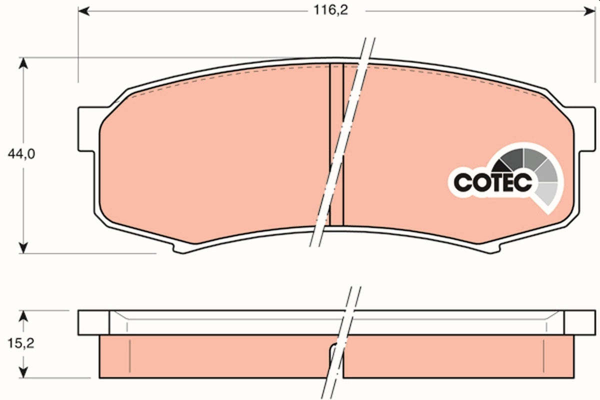 Set placute frana
