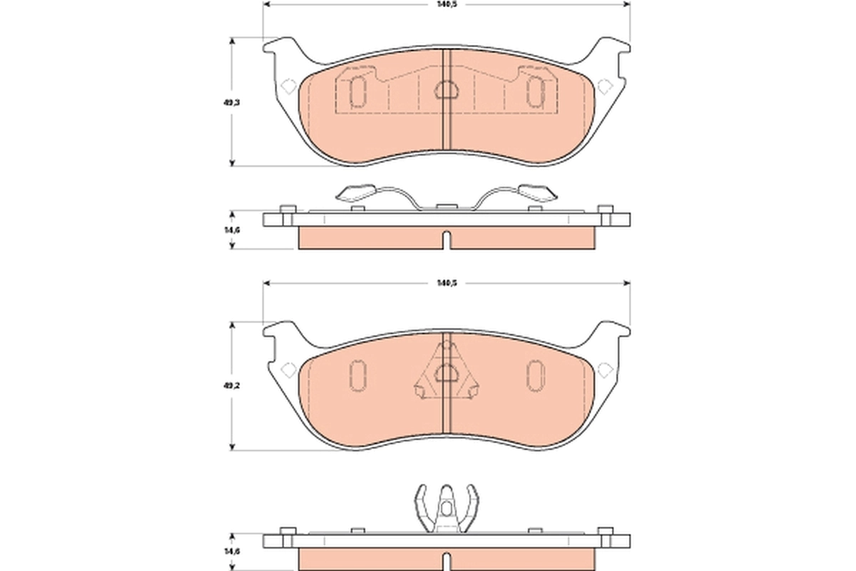 Set placute frana