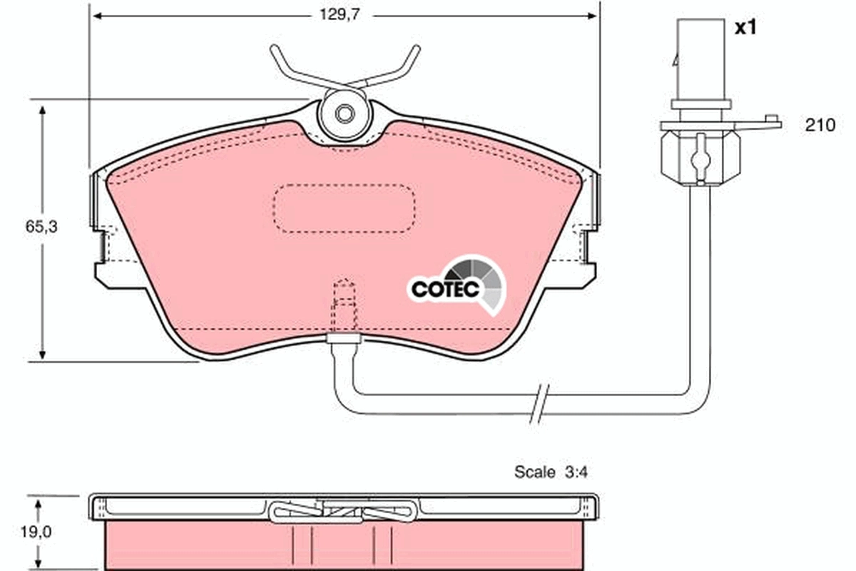 Set placute frana