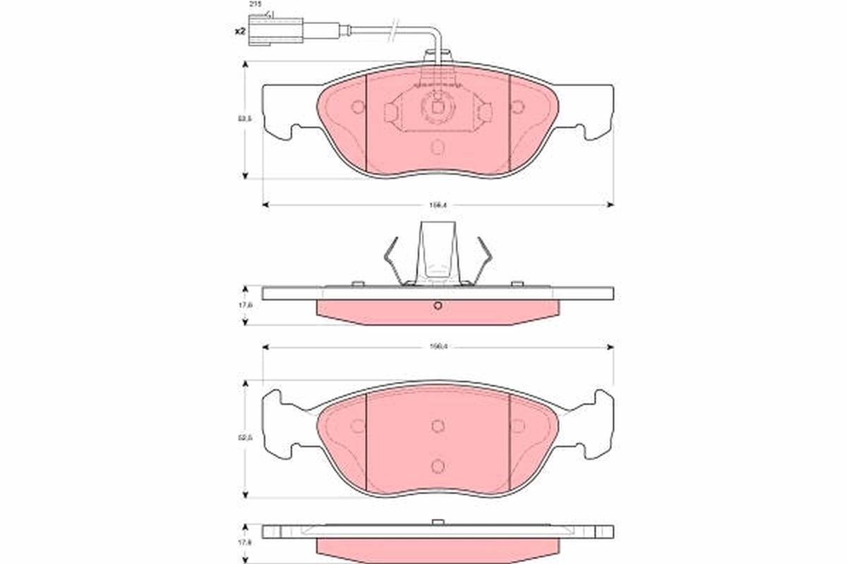 Set placute frana