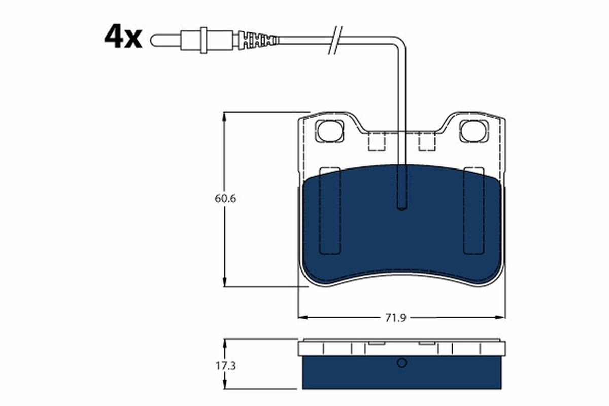 Set placute frana