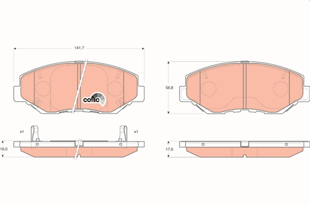 Set placute frana