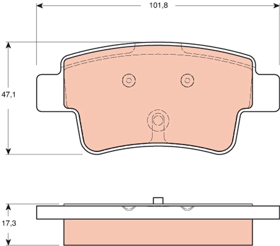 Set placute frana
