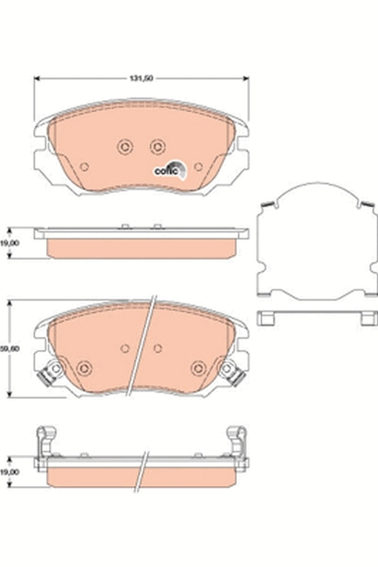 Set placute frana