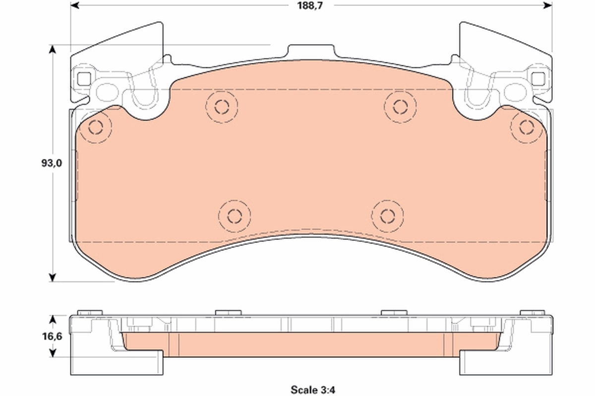 Set placute frana