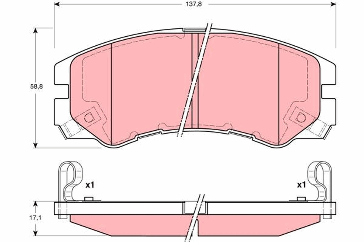 Set placute frana