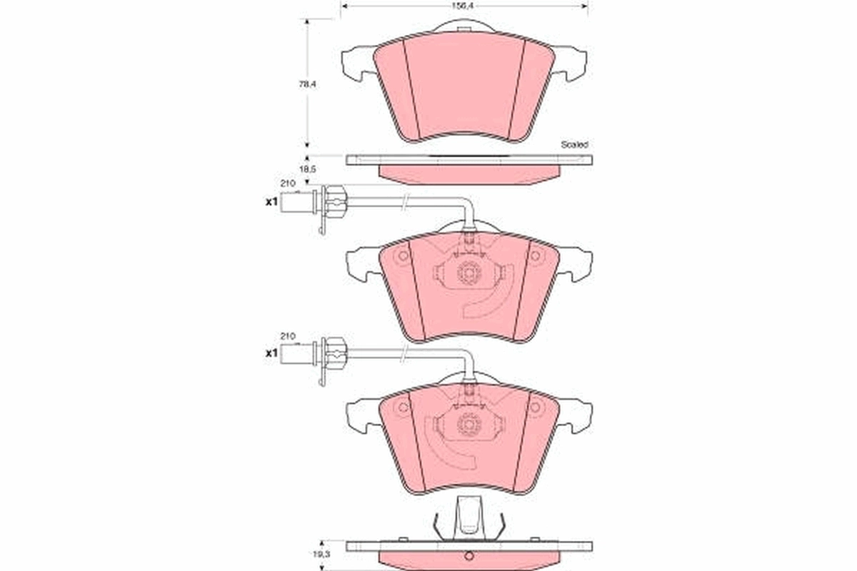 Set placute frana