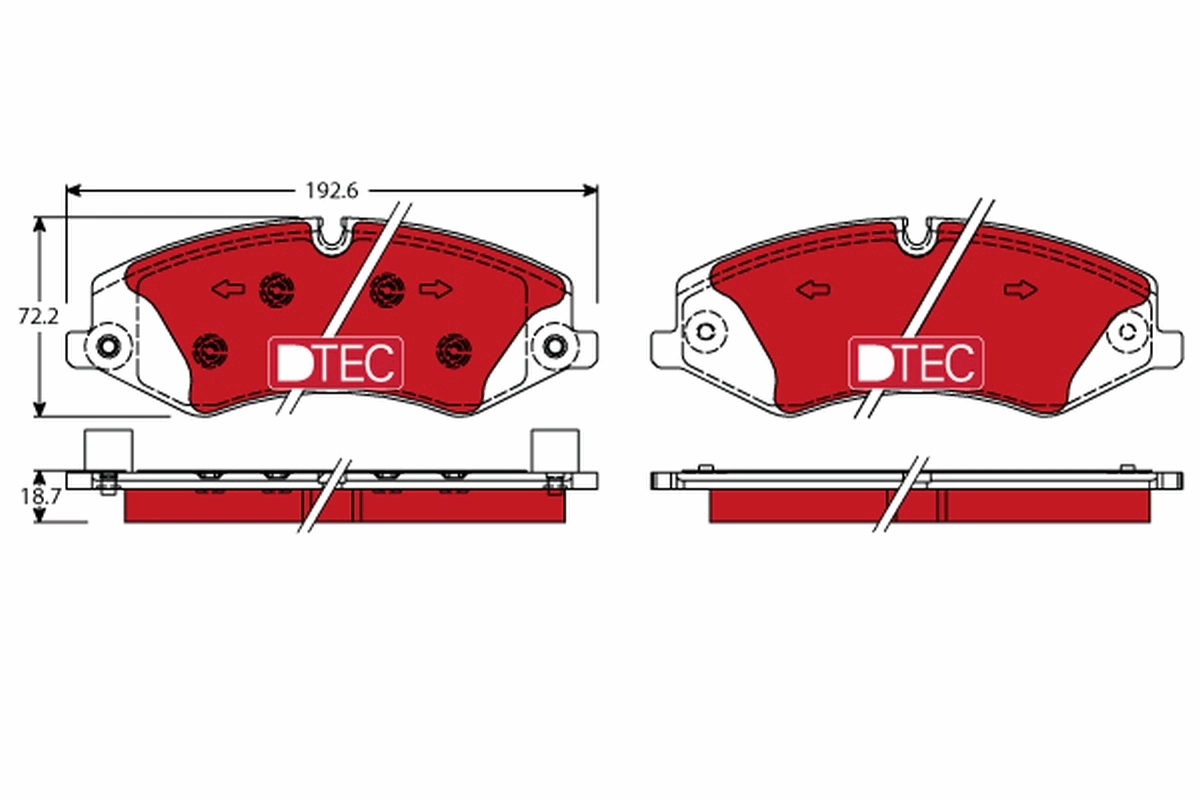 Set placute frana