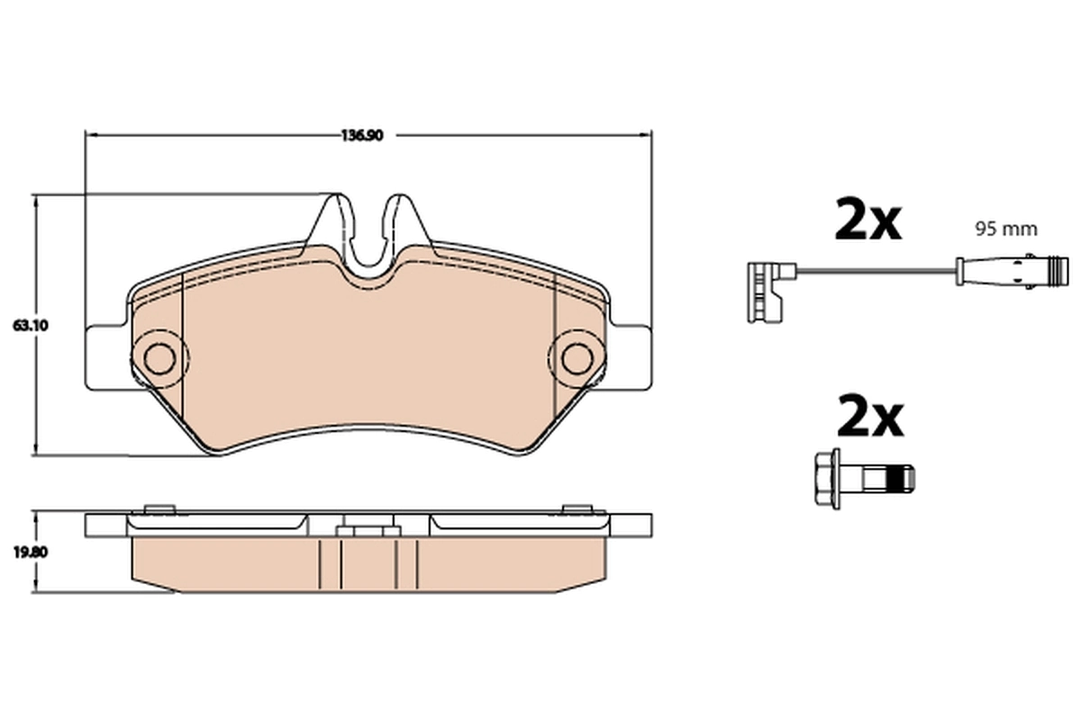 Set placute frana