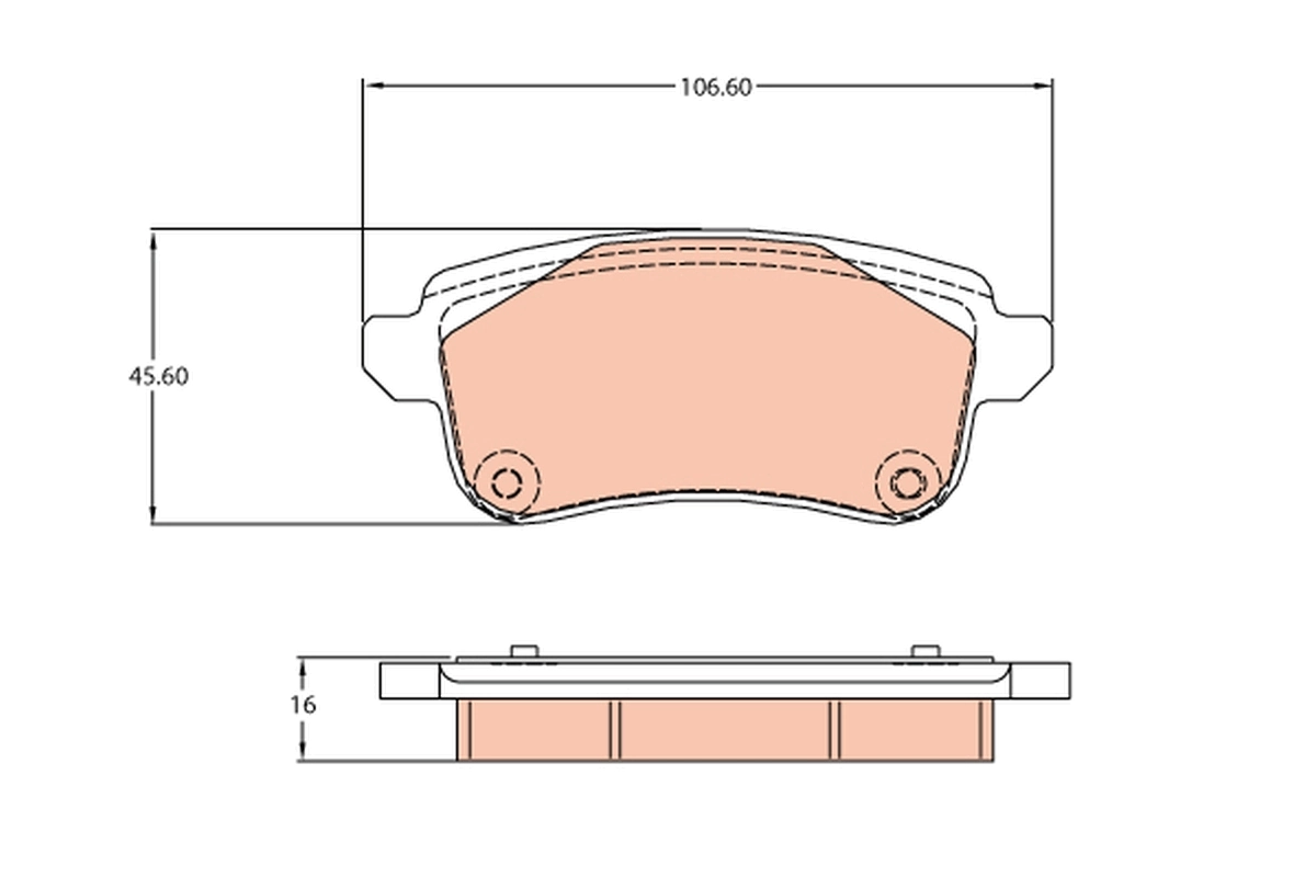 Set placute frana