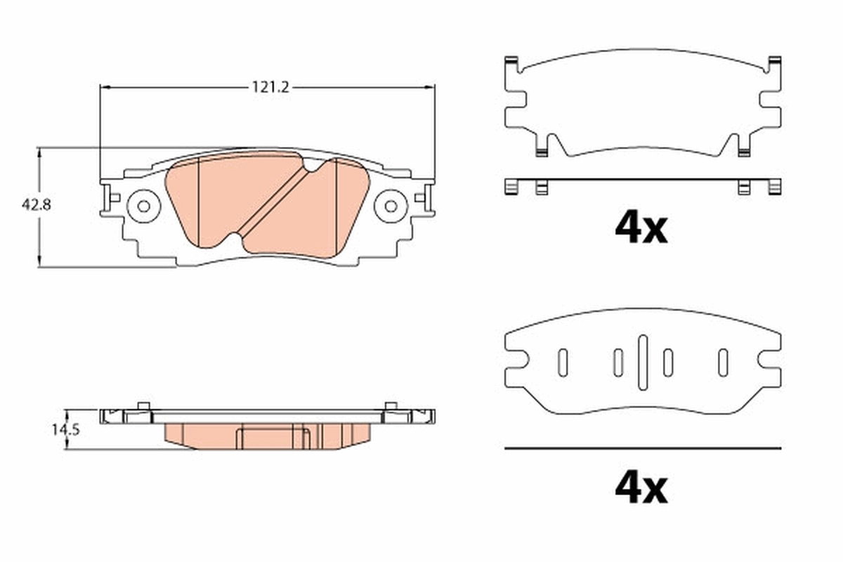 Set placute frana
