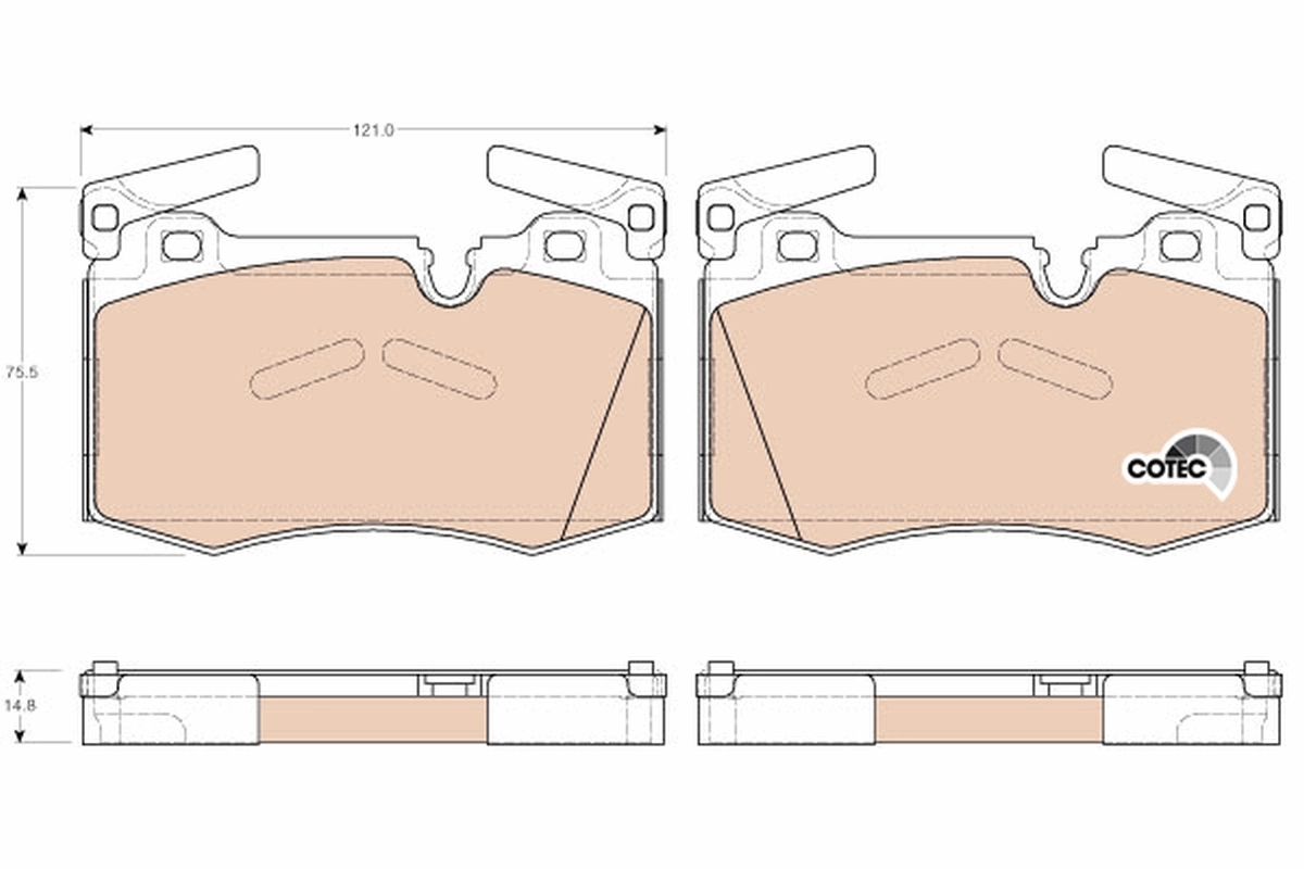 Set placute frana
