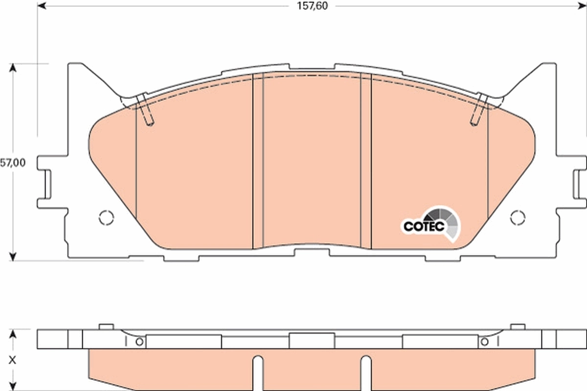 Set placute frana