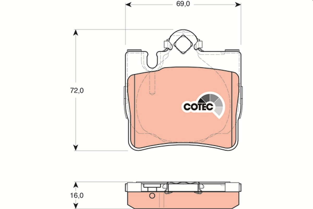 Set placute frana