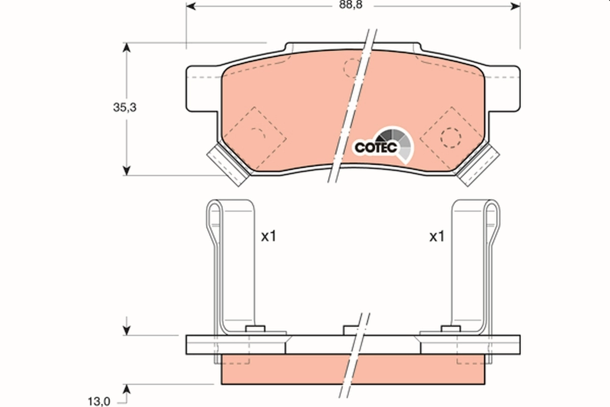 Set placute frana